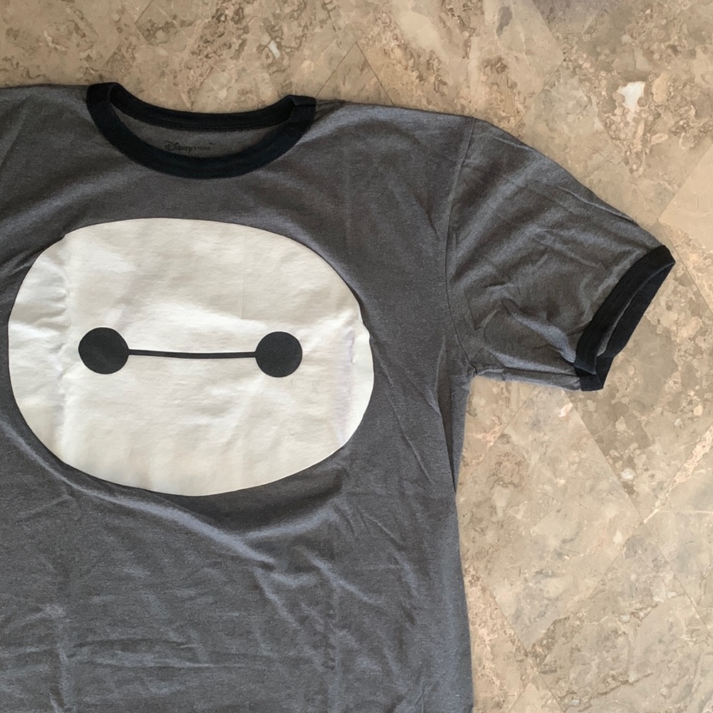 Disney Baymax Shirt Grey Youth (XL 14)